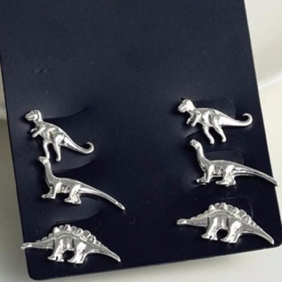 Dinosaur Stud Earring Set - Picture 2 of 2